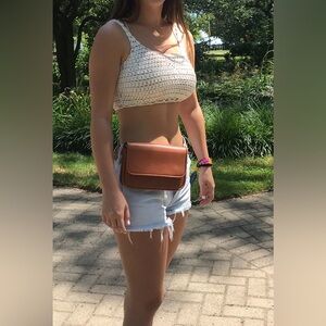 UO Beach Front Crochet Cropped Cami